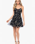 "Charlie" Short Glitter Caviar Dress