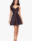 "Teddi" Strapless Rouched Party Dress