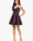 "Teddi" Strapless Rouched Party Dress