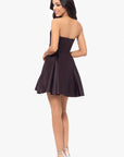 "Teddi" Strapless Rouched Party Dress