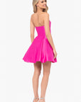 "Teddi" Strapless Rouched Party Dress