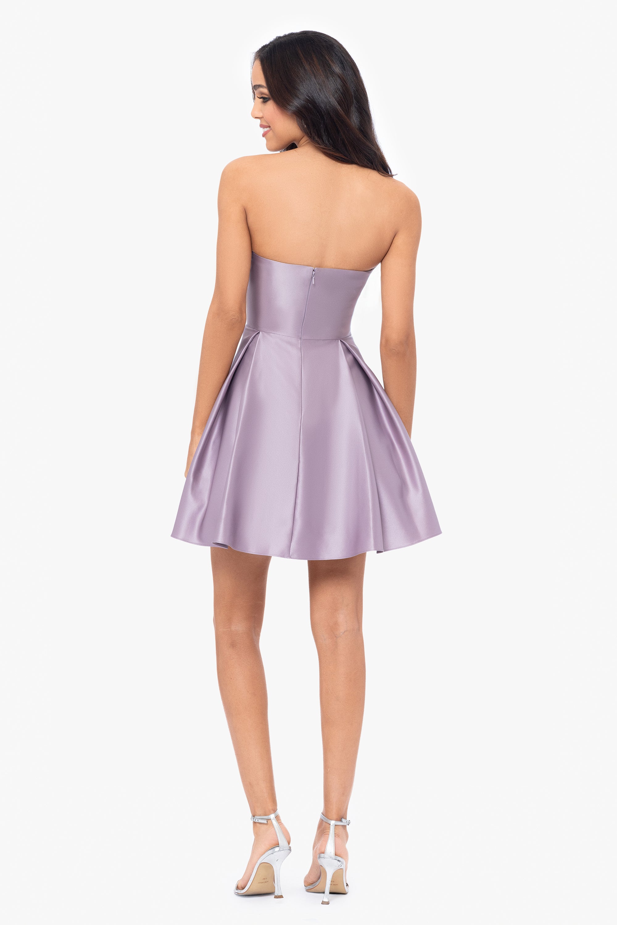 &quot;Teddi&quot; Strapless Rouched Party Dress