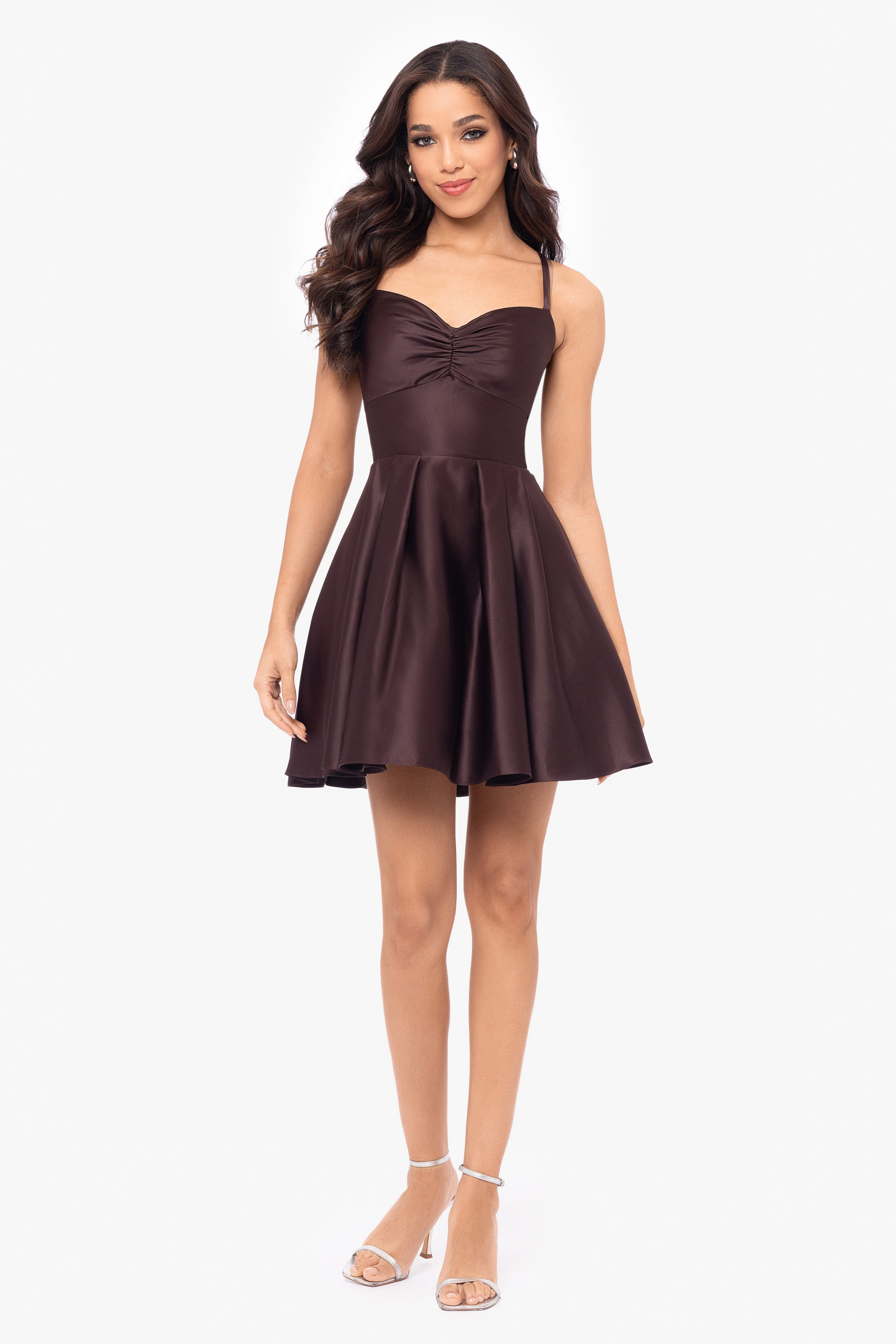 Minna Short Lamour Satin Dress Hunter / 1 Minna Short Lamour Satin Dress Hunter / 1