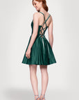 "Minna" Short Lamour Satin Dress
