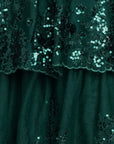 Plus "Alexandra" Short Mesh Illusion Party Dress