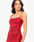 "Alara" Short Sequin Pattern Party Dress
