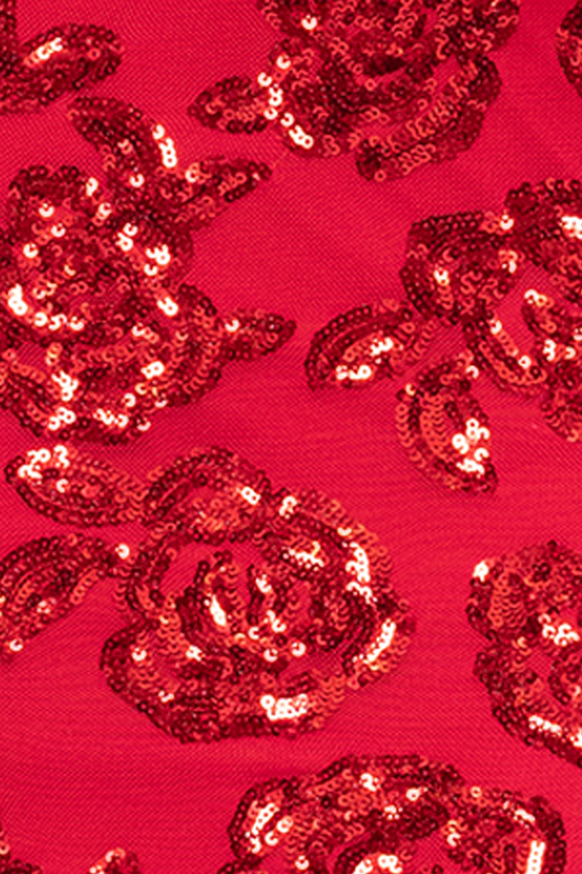 "Alara" Short Sequin Pattern Party Dress