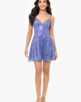 "Nova" Short Glitter Corset Party Dress