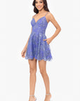 "Nova" Short Glitter Corset Party Dress