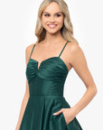 "Alexa" Short A-Line Satin Party Dress