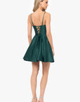 "Alexa" Short A-Line Satin Party Dress