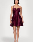 "Alexa" Short A-Line Satin Party Dress