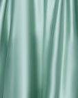 "Kaylin" Satin Spaghetti Strap V-Neck Floor Length Dress