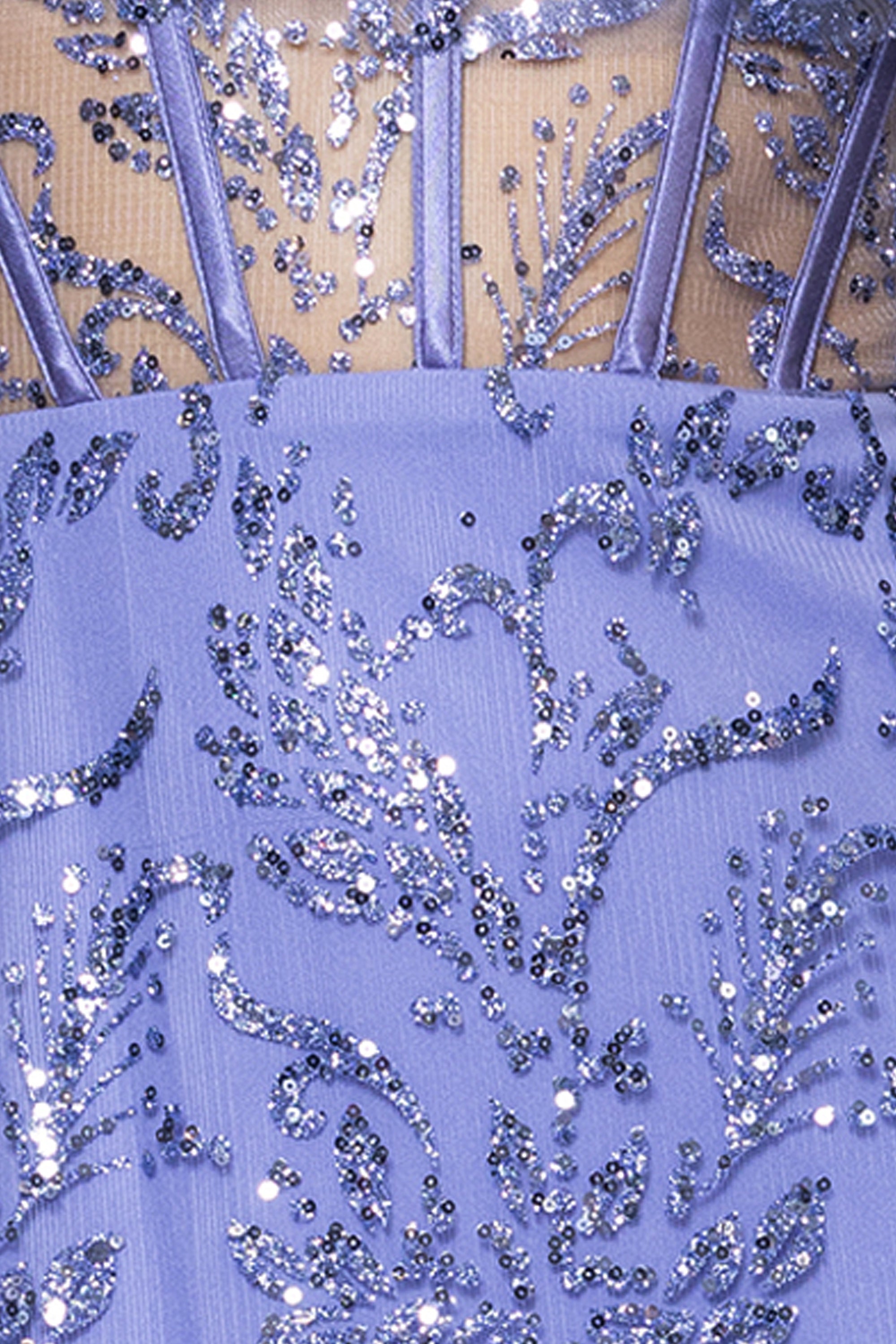 Juniors Blondie Nites Glitter Mesh Corset Sheath Dress 9 Periwinkle | Boscov's Juniors Blondie Nites Glitter Mesh Corset Sheath Dress 9 Periwinkle | Boscov's