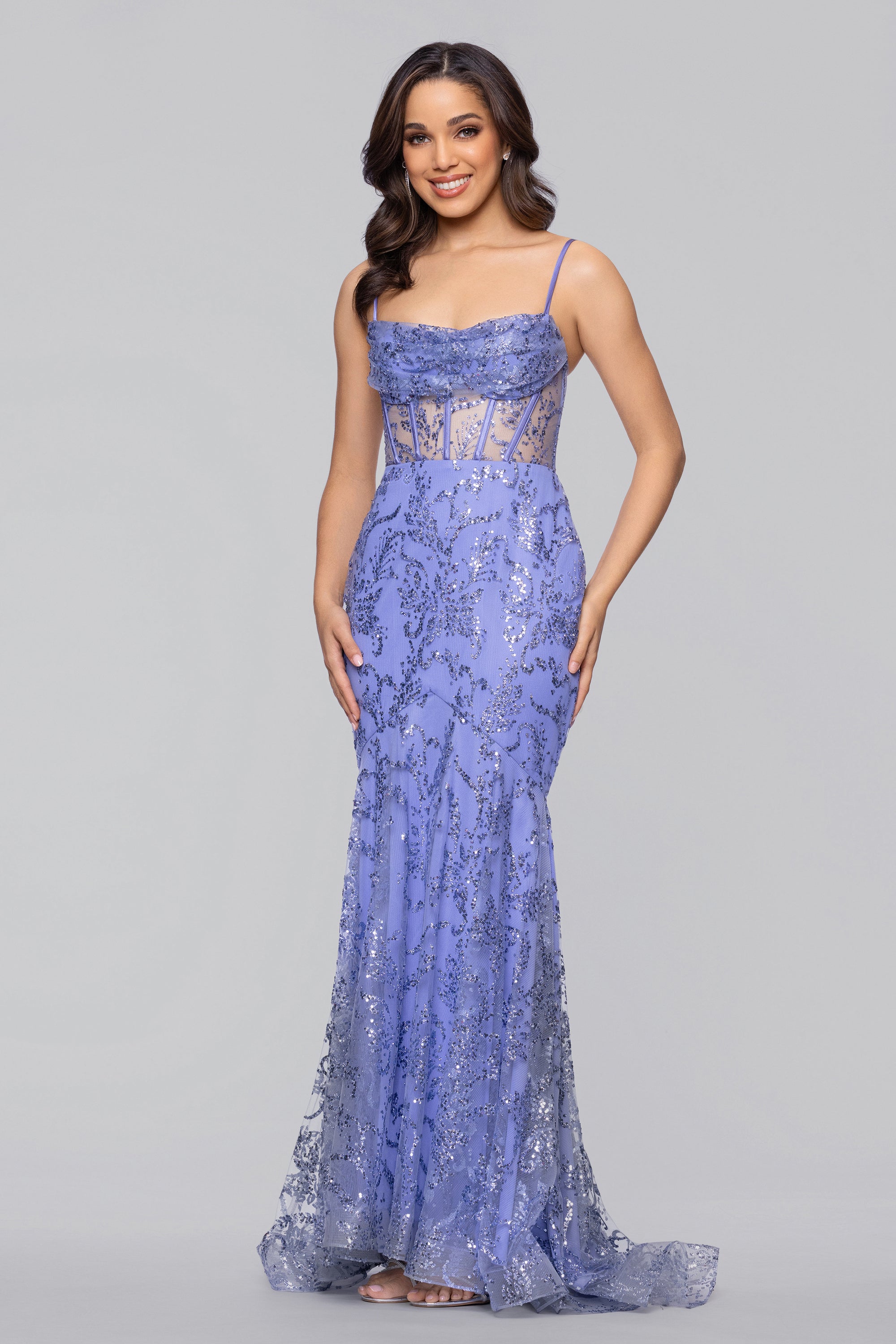Juniors Blondie Nites Glitter Mesh Corset Sheath Dress 9 Periwinkle | Boscov's Juniors Blondie Nites Glitter Mesh Corset Sheath Dress 9 Periwinkle | Boscov's