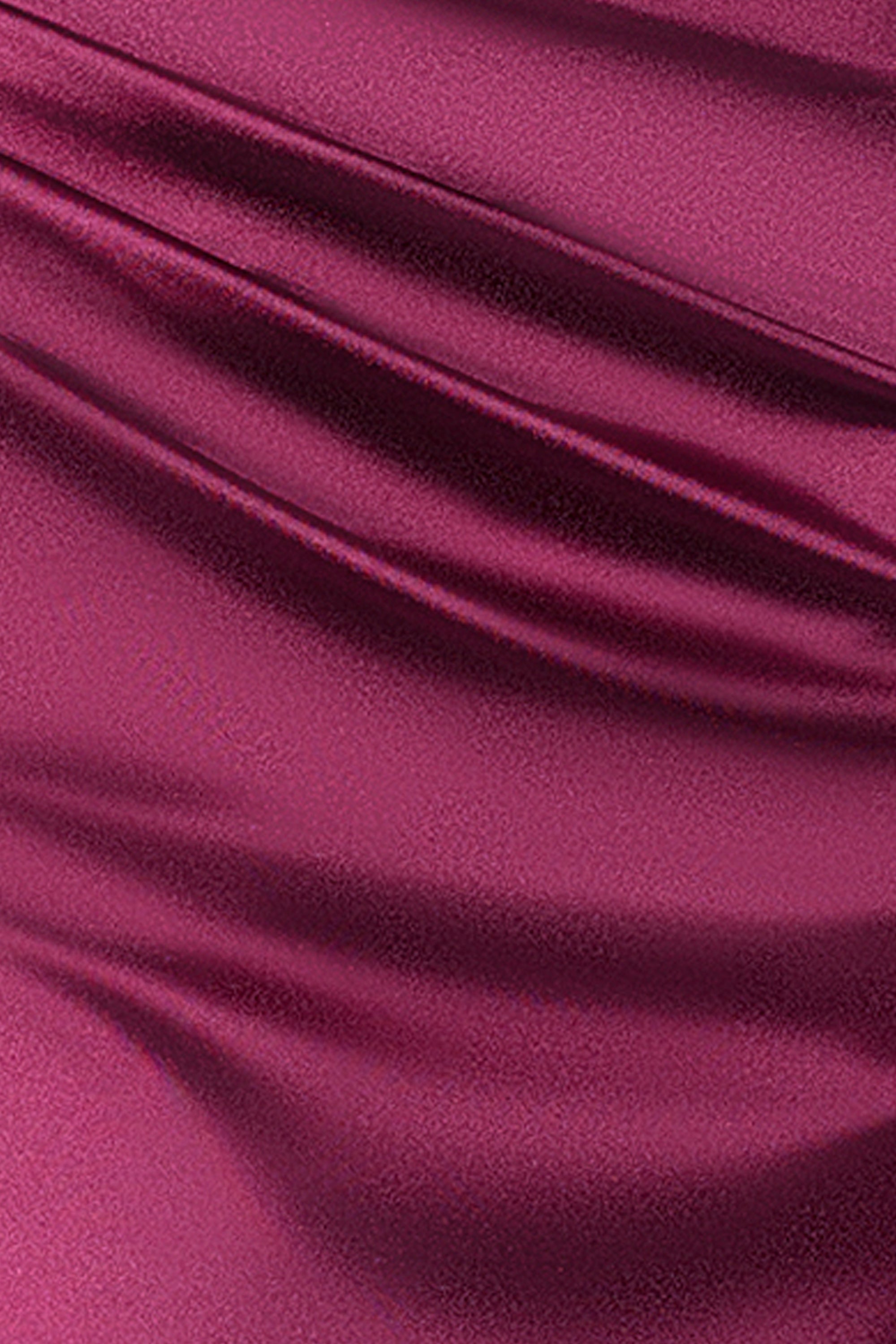 "Camille" Satin Draped Corset Floor Length Dress