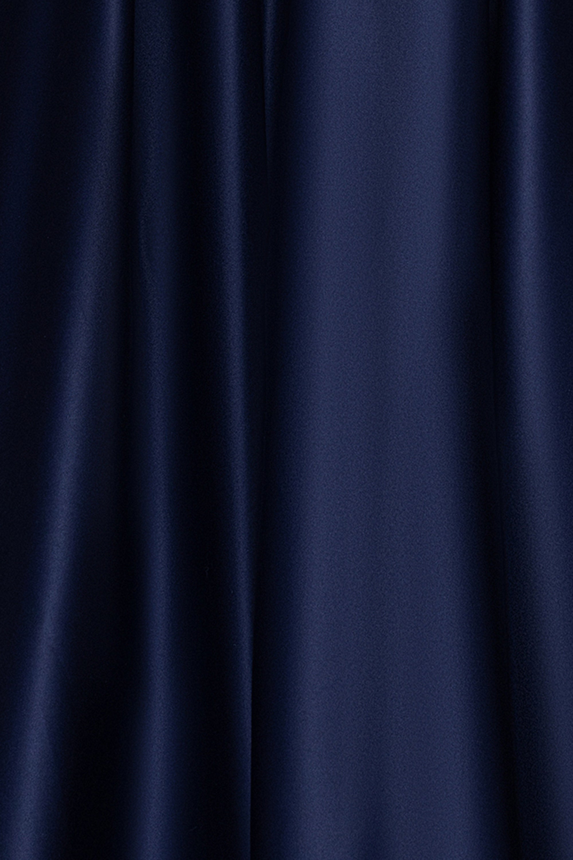 "Leah" Satin Stone Cowl Neck Floor Length Gown