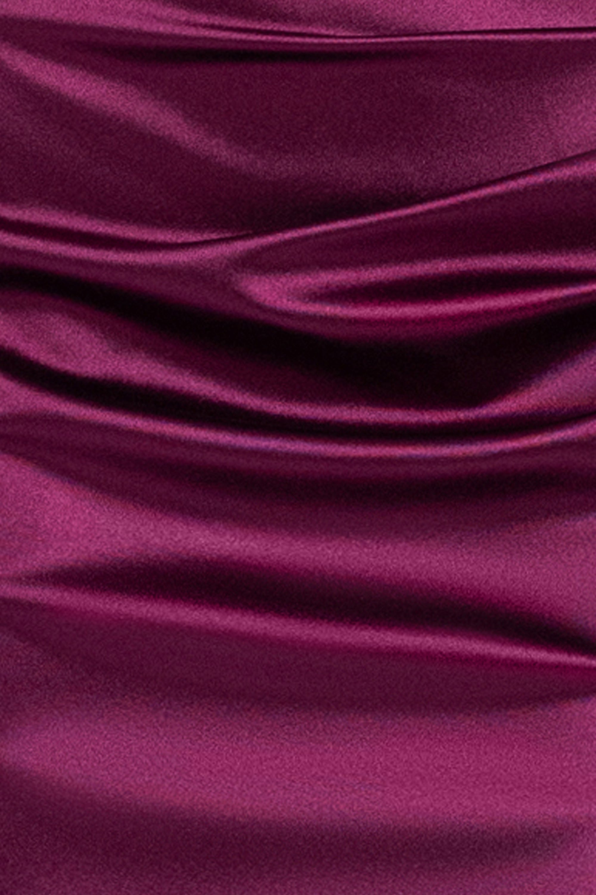 "Daisy" Satin Strapless Floor Length Dress