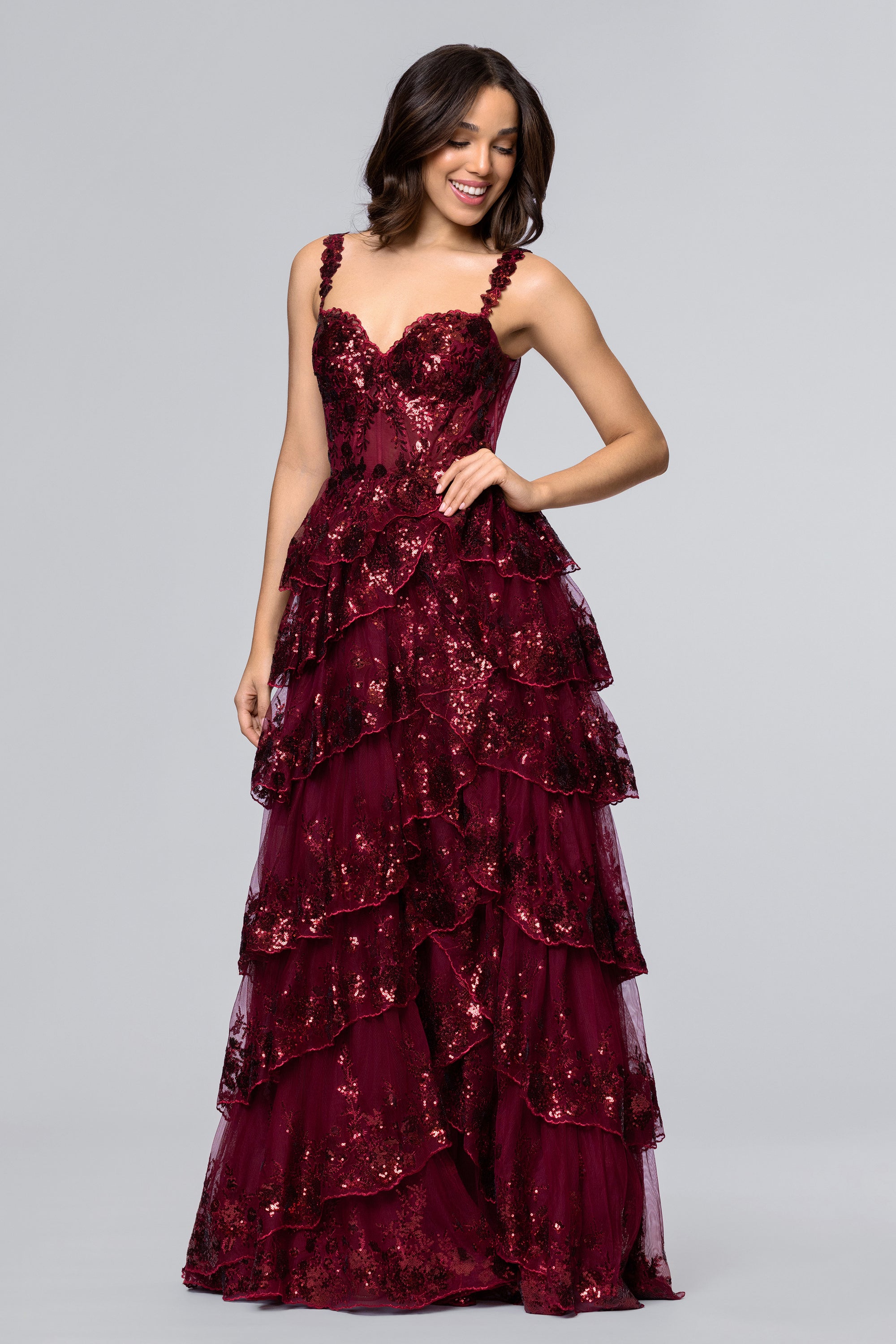 floor length mesh dress Ariella Mesh Maxi Dress