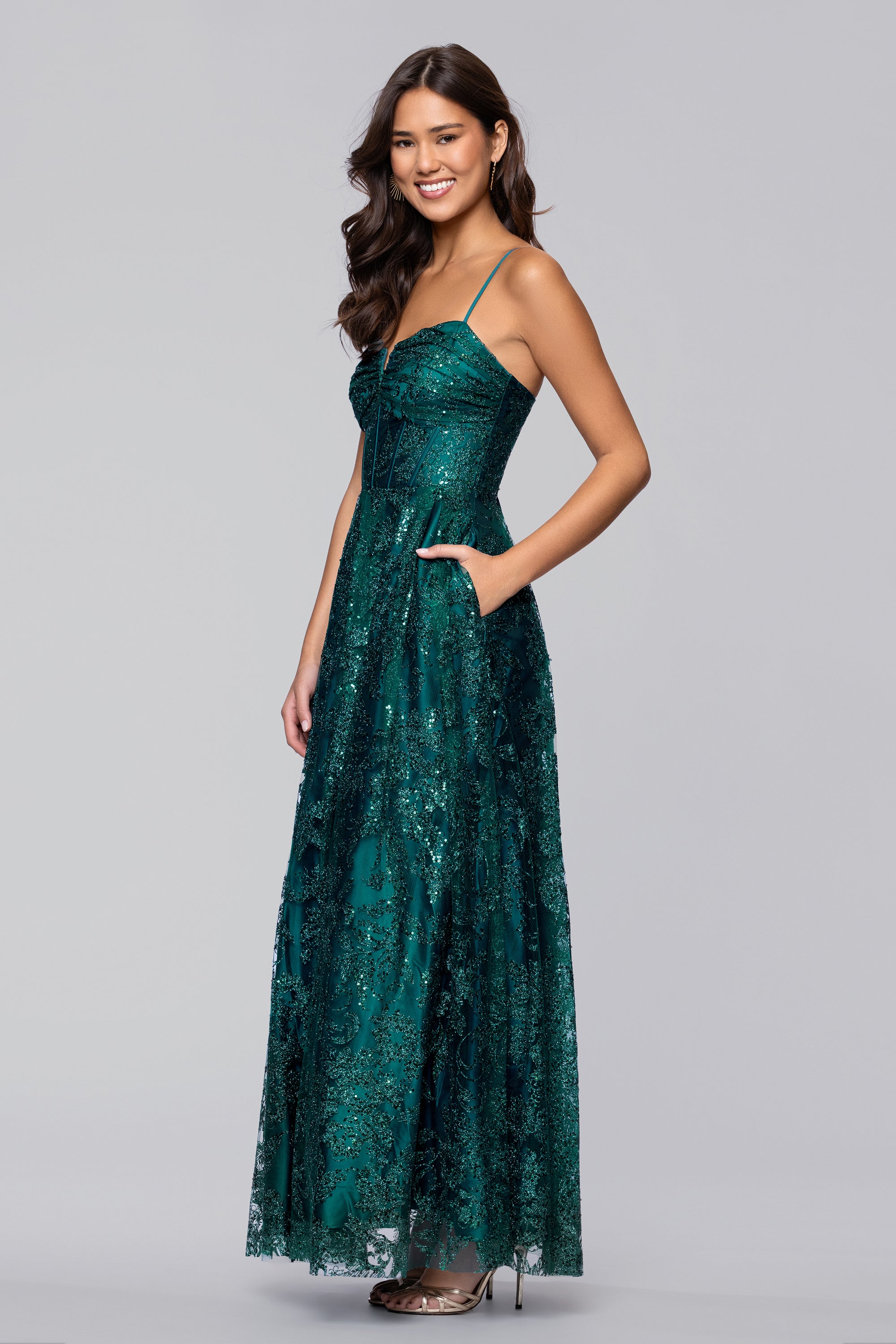 sequin green bridesmaid dress 200+ Dark Green Bridesmaid Dresses Under $100