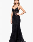 "Dorothy " Puff Glitter Corset Floor Length Dress
