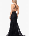 "Dorothy " Puff Glitter Corset Floor Length Dress