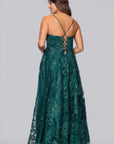 Plus "Kelly" Long Glitter Sweetheart Neckline Gown