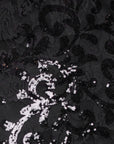 "Maisie" Sequin Lace V-Neck Floor Length Dress