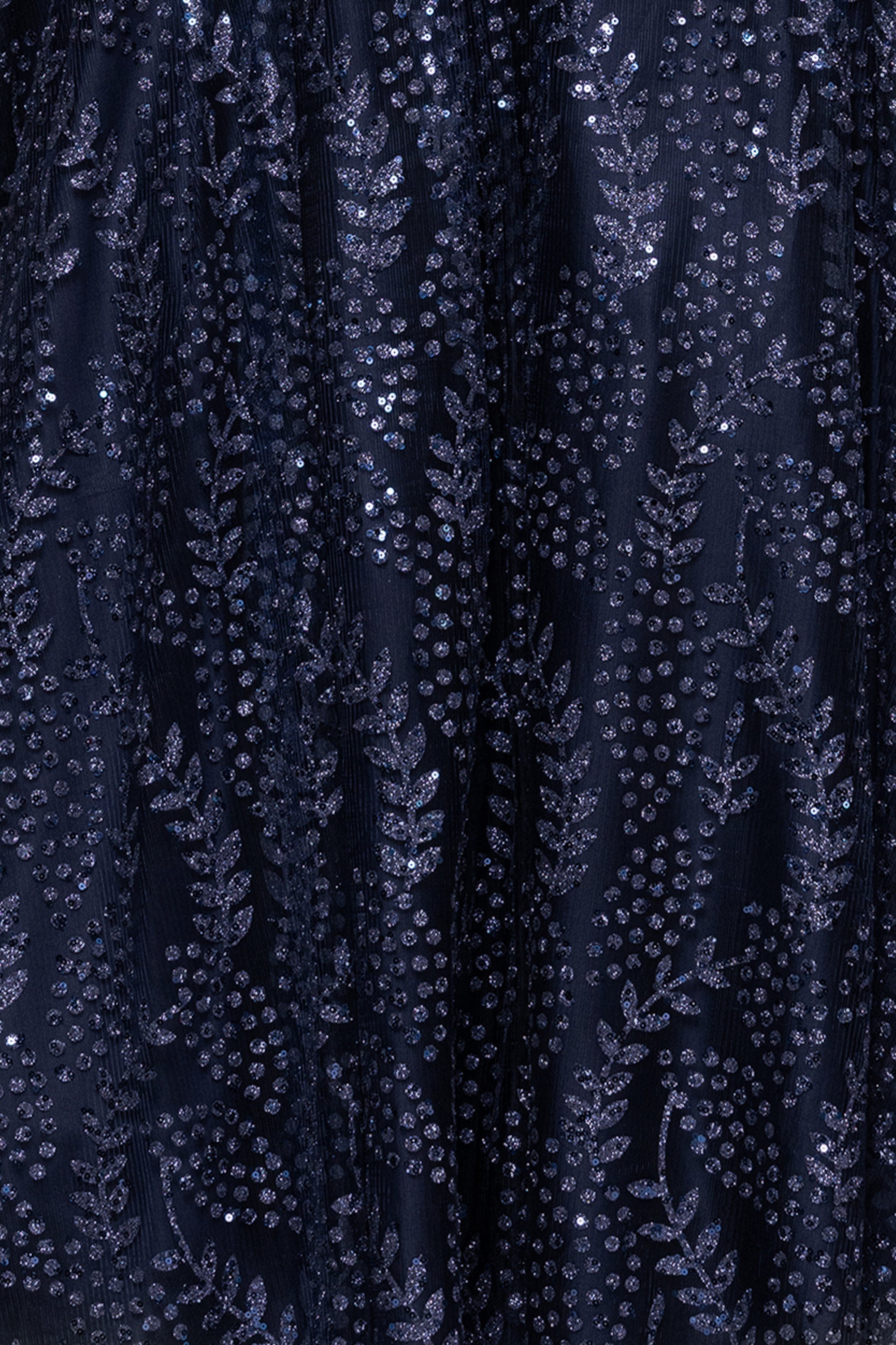 "Mona" Glitter Illusion Lace Up Floor Length Dress