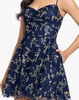"Holly" Short Glitter Party Tieback Dress