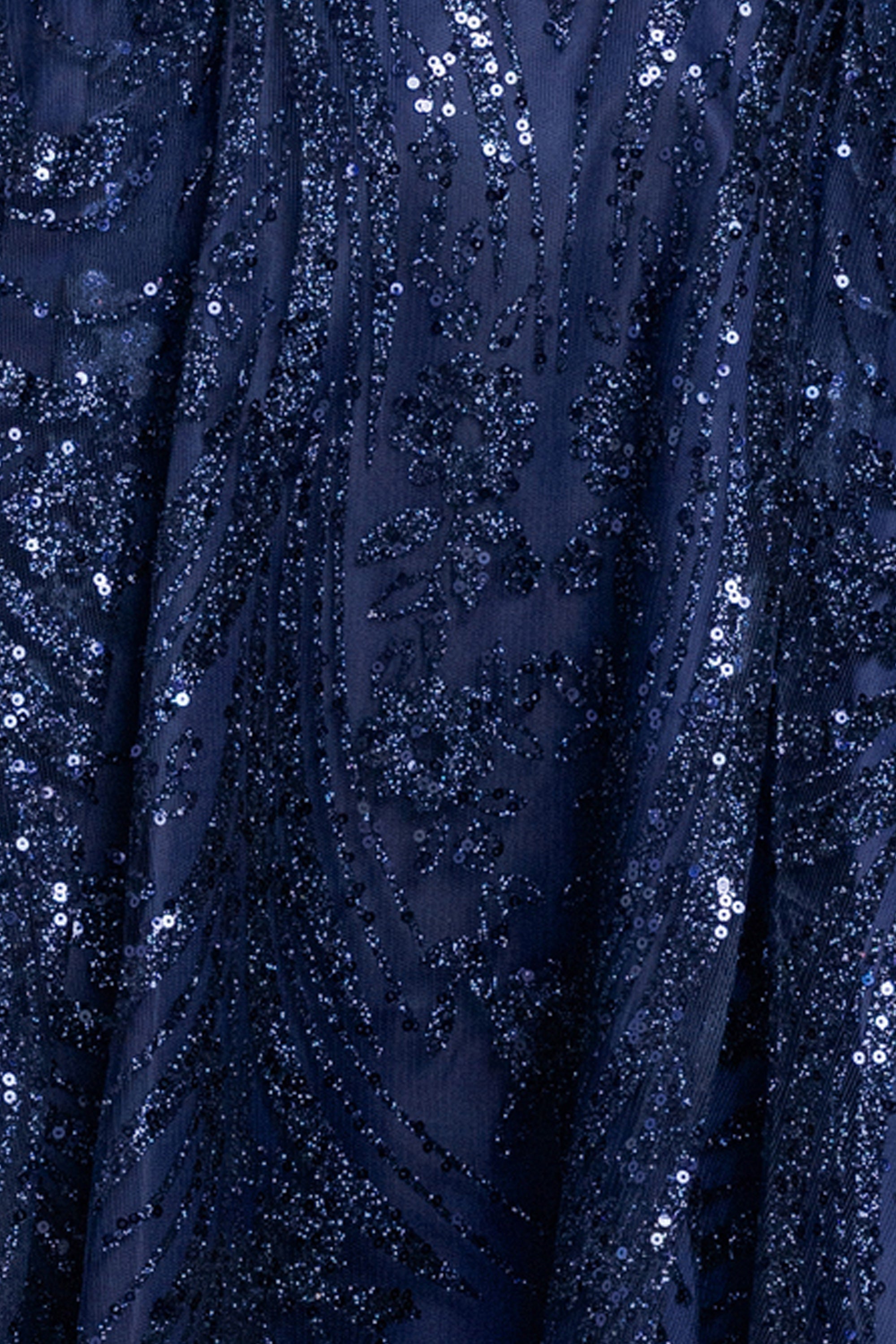 "Becky" Glitter Draped Neck Short Dress