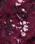 "Aurora" Short Sequin Lace Illusion Slim Dress