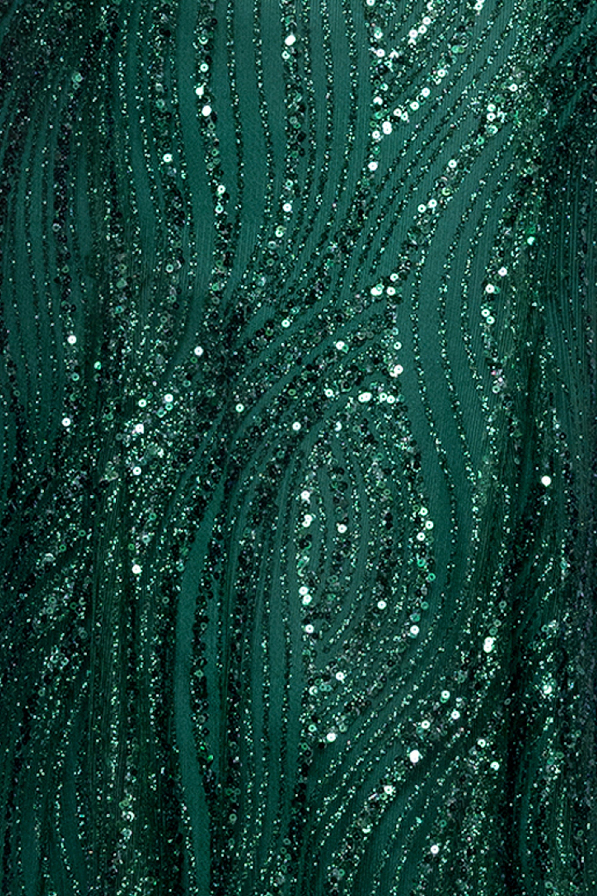 glitter drape dress Ladivine CD279 - Long Sequins Sheath Dress