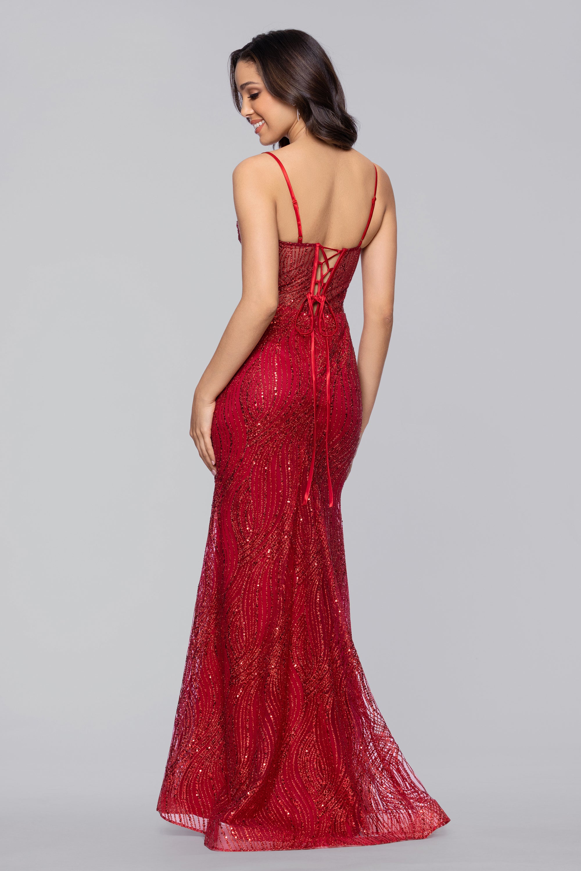 Blondie Nites Juniors' Embellished Sleeveless Ball Gown - Red - Size 9 Blondie Nites Juniors' Embellished Sleeveless Ball Gown - Red - Size 9