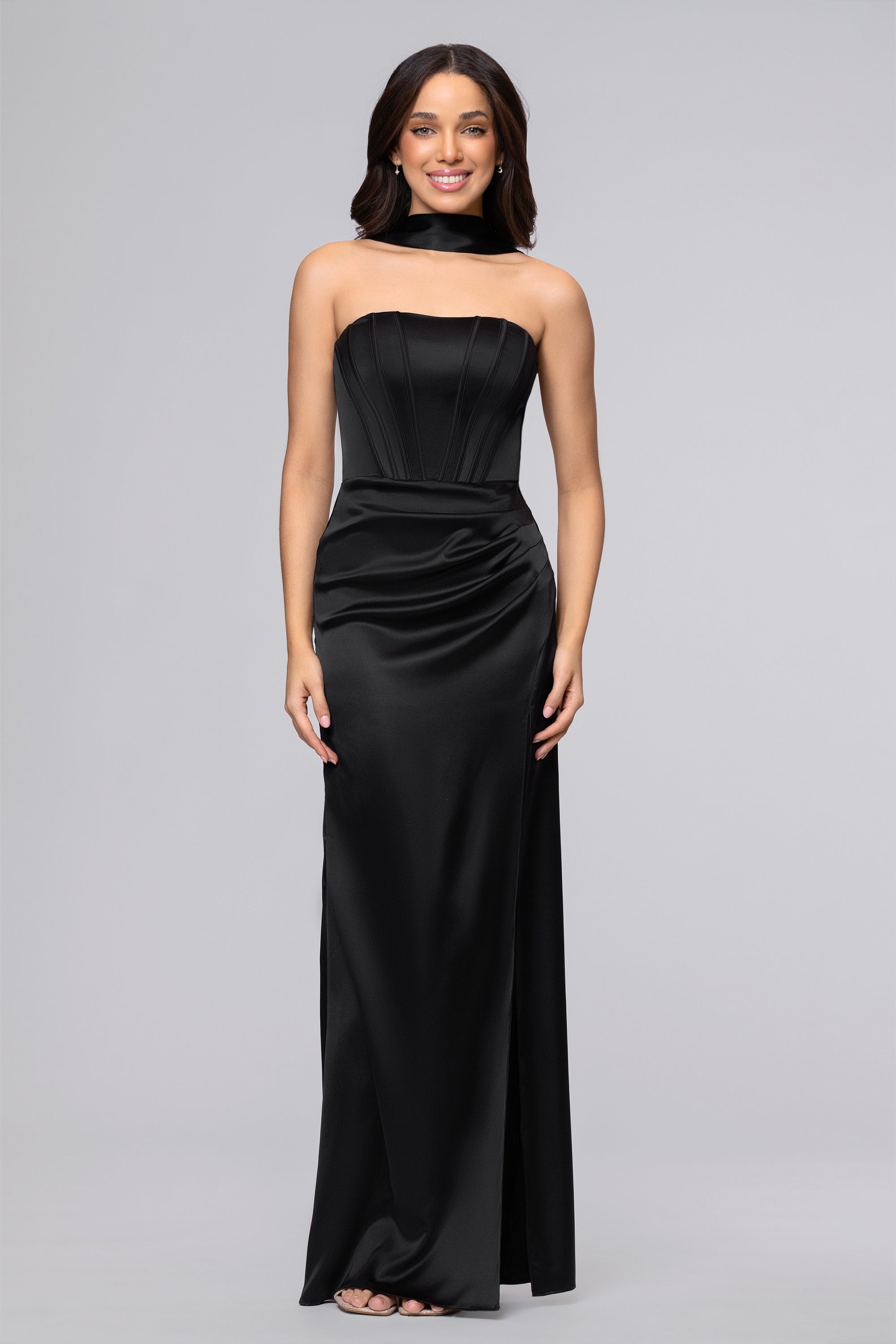 Blondie Nites Juniors' Strapless Sleeveless Gown - Black - Size 0 Blondie Nites Juniors' Strapless Sleeveless Gown - Black - Size 0