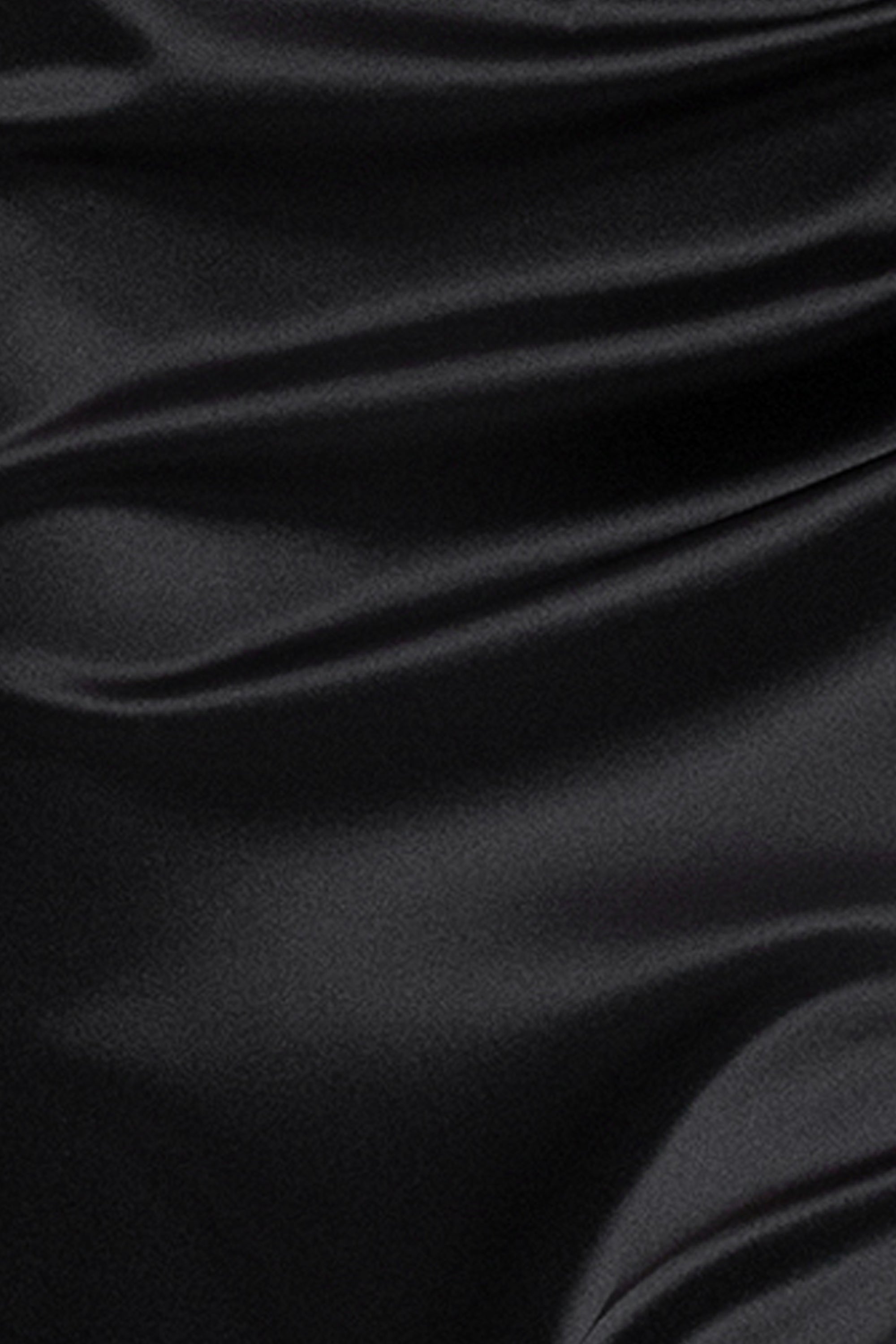 "Kylie" Satin Strapless Corset Scarf Floor Length Dress