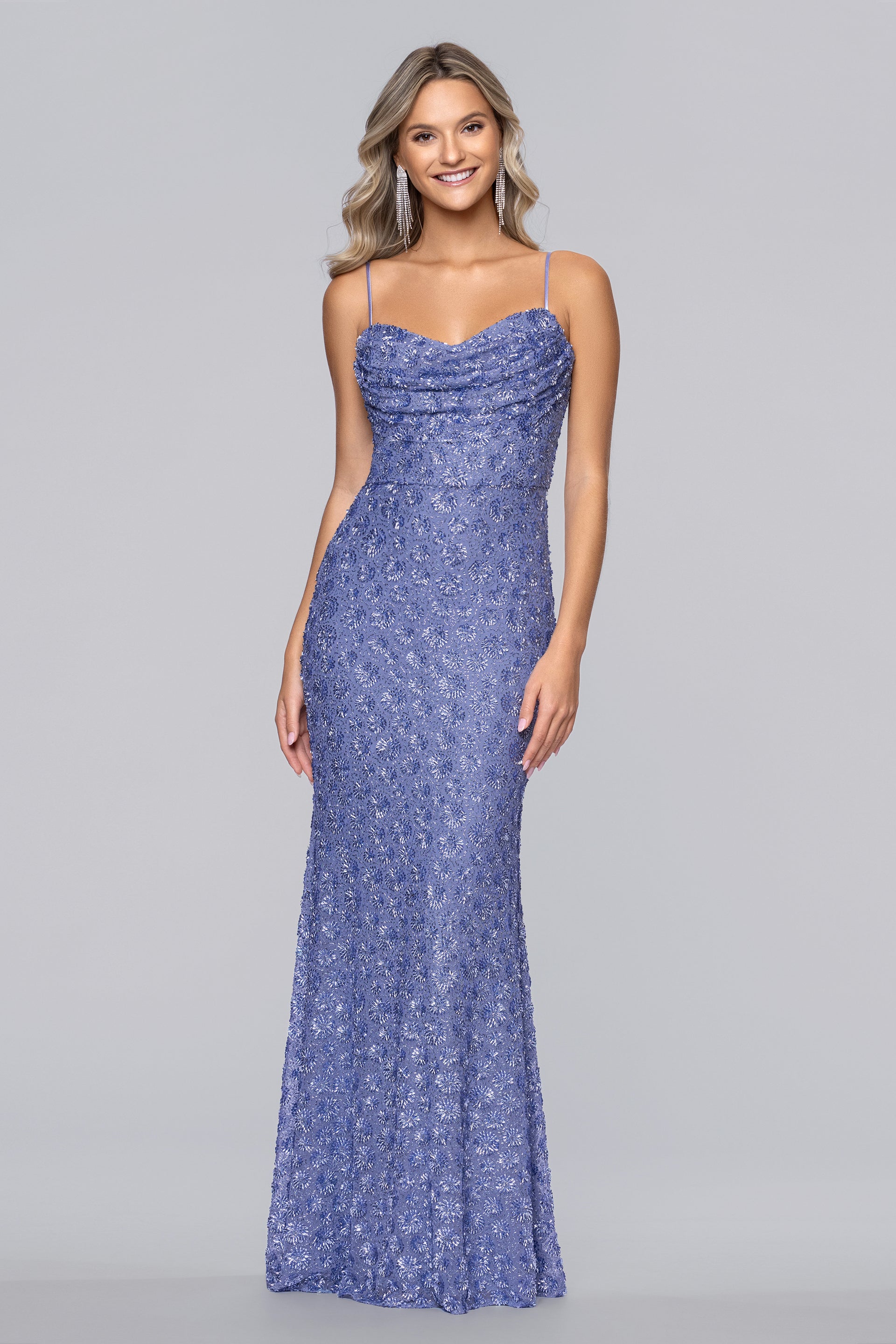 periwinkle sequin dress Sherri Hill | Dresses | Periwinkle Spotlight Sherri Hill Backless Sequin Gown