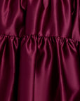 "Sherri" Short Strapless Lamour Satin Tier Party Dress