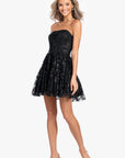 "Minnie" Short Strapless Corset Ruffle Dress