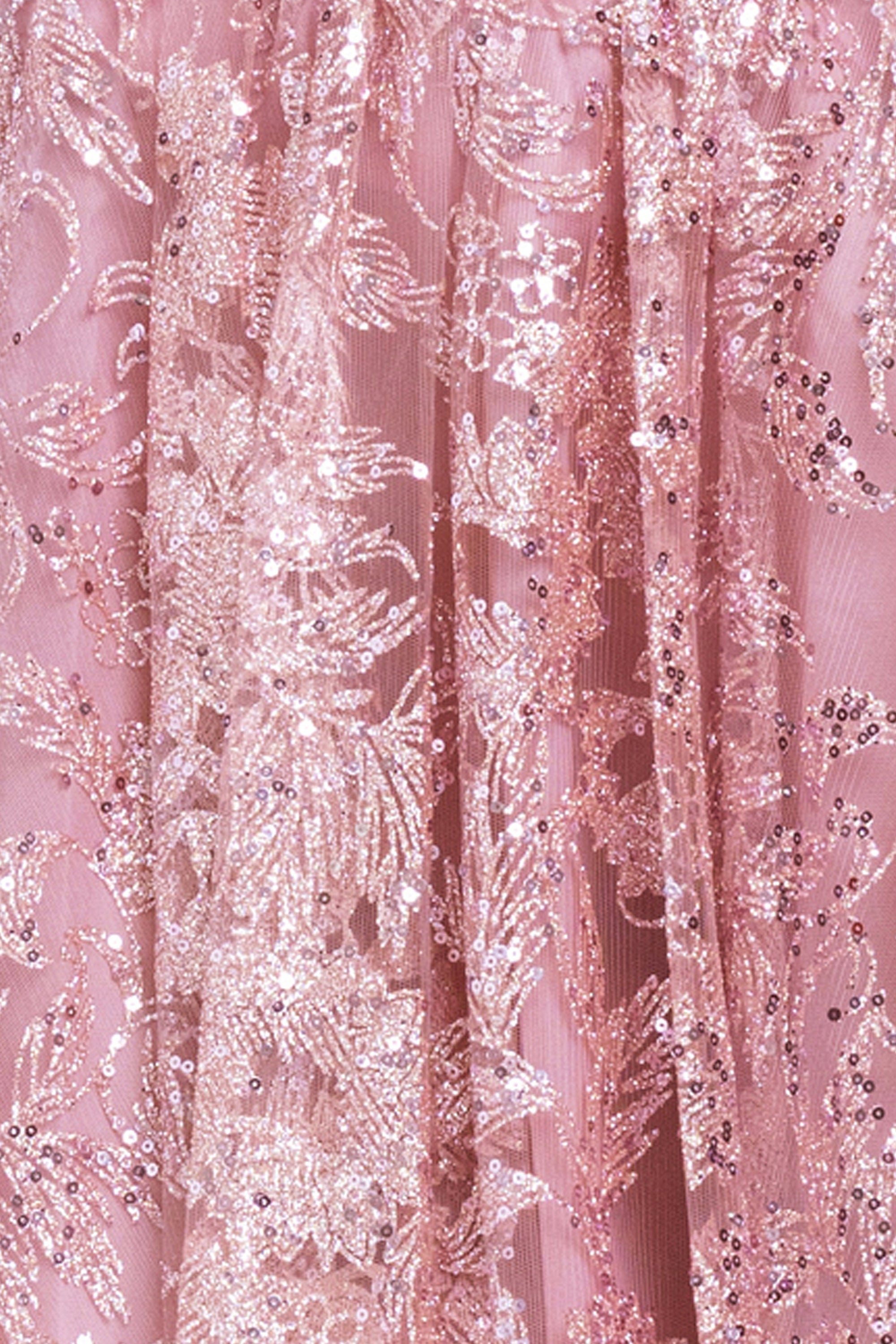 "Sydney" Short Strapless Glitter Basket Waist Dress