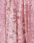 "Sydney" Short Strapless Glitter Basket Waist Dress
