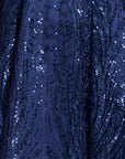 "Nadine" Short Pinch Neck Glitter Party Dress