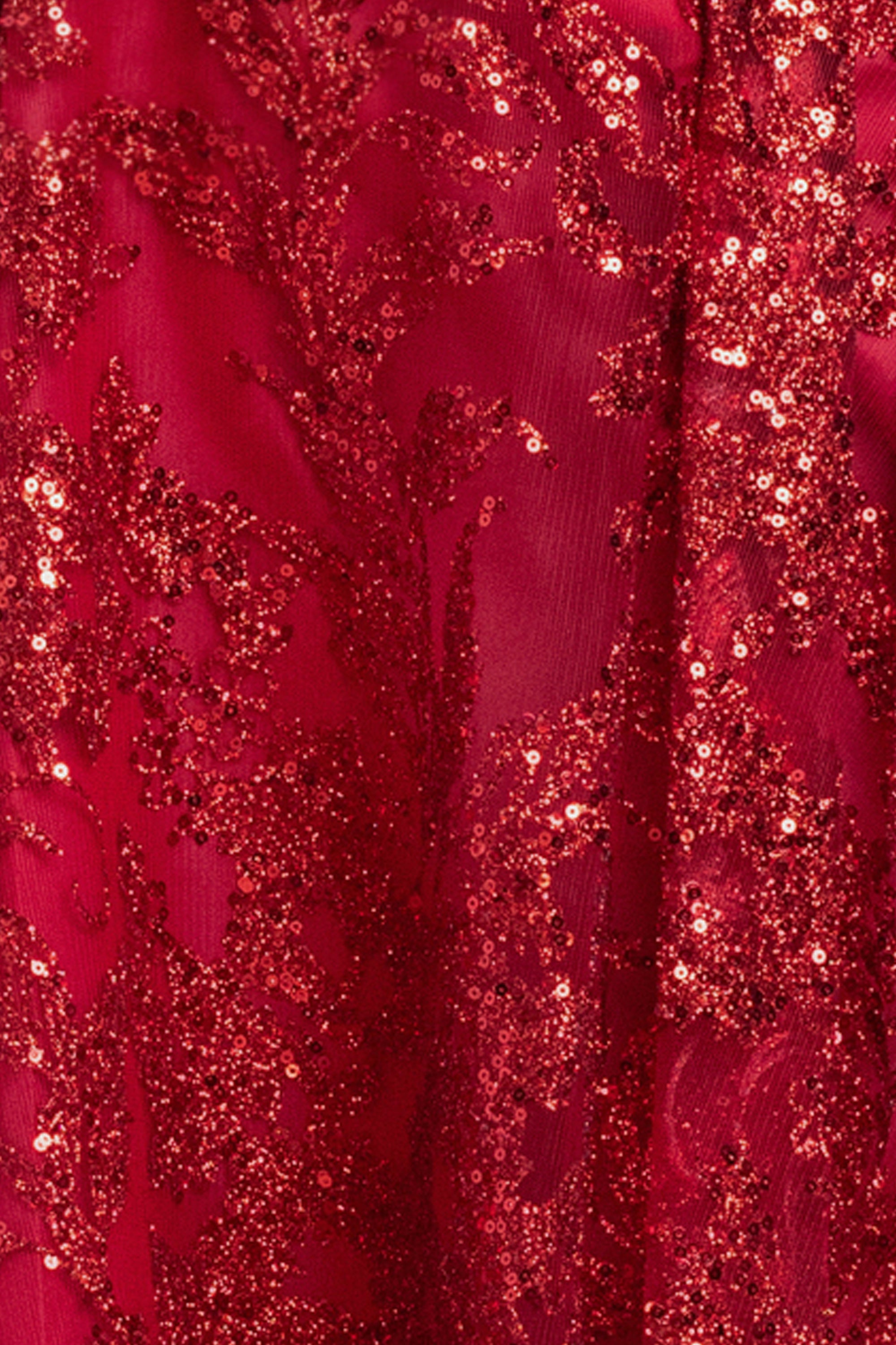 "Carla" Glitter Mesh Tieback Short Dress