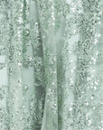 "Quinn" Short Glitter Straight Neck Party Dress