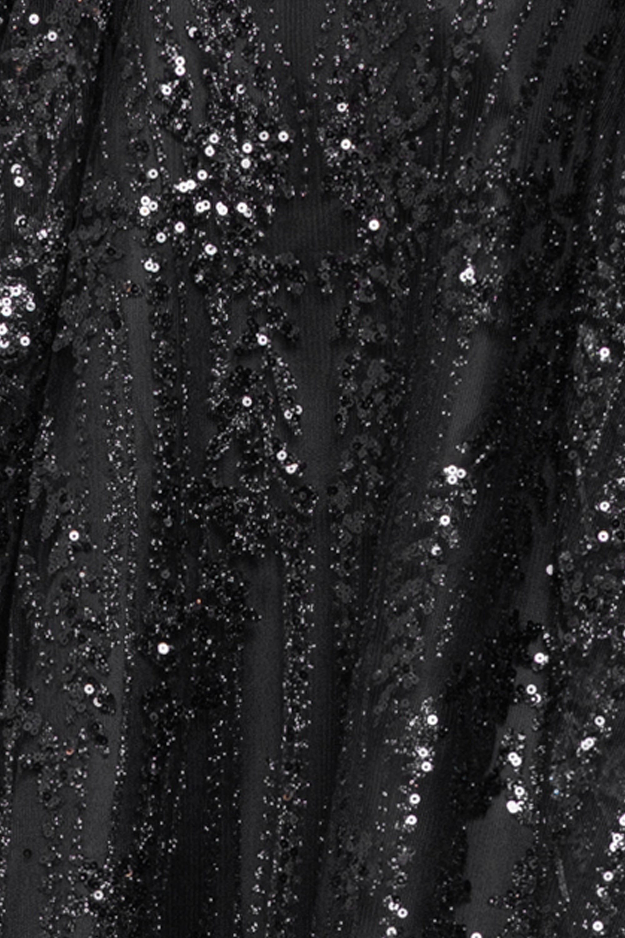 "Mandy" Short Glitter Notch Party Dress