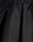 "Callie" Short Strapless Lace Lamour Satin Party Dress