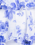 "Lily" Short Party Printed Tie Back Dress