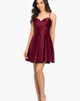 "Nyra" Short Satin Corset Dress