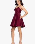 "Nyra" Short Satin Corset Dress