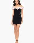 "Janae" Short Off the Shoulder Ruffle Dress